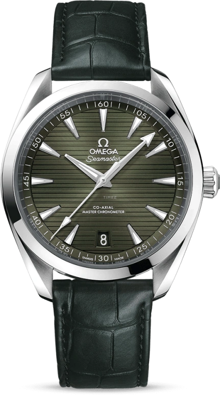 Omega,Aqua Terra 41mm,41mm,Stainless Steel,Green,Automatic,Date,Co-Axial Escapement,220,220.13.41.21.10.001