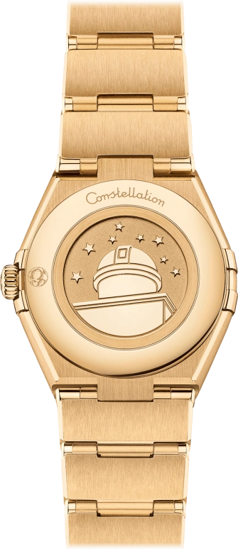 Omega,Constellation 28mm,28mm,Yellow Gold,White,Quartz,Day,Zodiac Indications,131,131.50.28.60.55.002