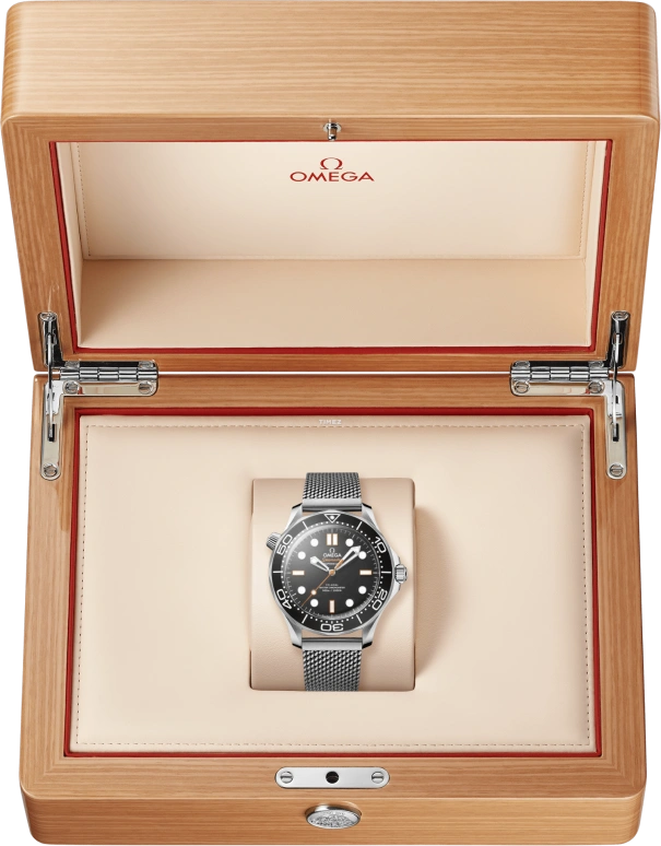 Omega,Seamaster 300 42mm,42mm,Stainless Steel,Aluminum Oxide,Black,Automatic,55hours,In-house Caliber,210,210.30.42.20.01.018