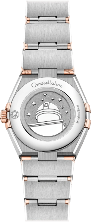 Omega,Constellation 25mm,25mm,Sedna Gold,Stainless Steel,Brown,Quartz,Day,Zodiac Indications,131,131.25.25.60.63.001