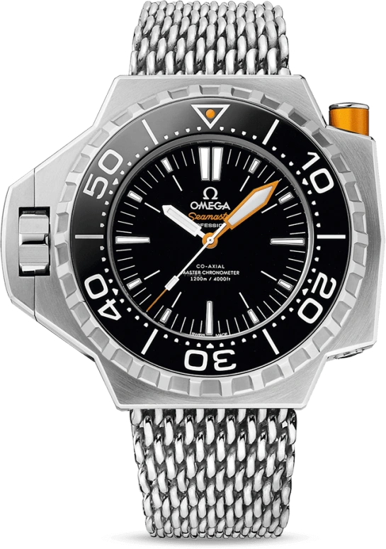 Omega,Seamaster PloProf 55mm,55mm,Titanium,Black,Automatic,Co-Axial Escapement,60hours,227,227.90.55.21.01.001