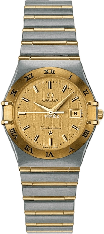 Omega,Constellation 27.50mm,27.50mm,Stainless Steel,Gold,Quartz,Day,26280hours,1282,1282.10.00