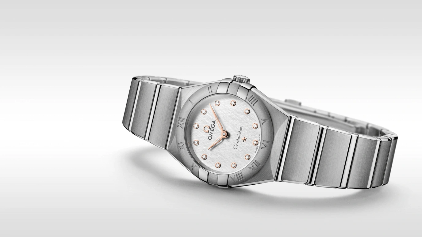 Omega,Constellation 25mm,25mm,Stainless Steel,White,Quartz,In-house Caliber,Sapphire,131,131.10.25.60.52.001