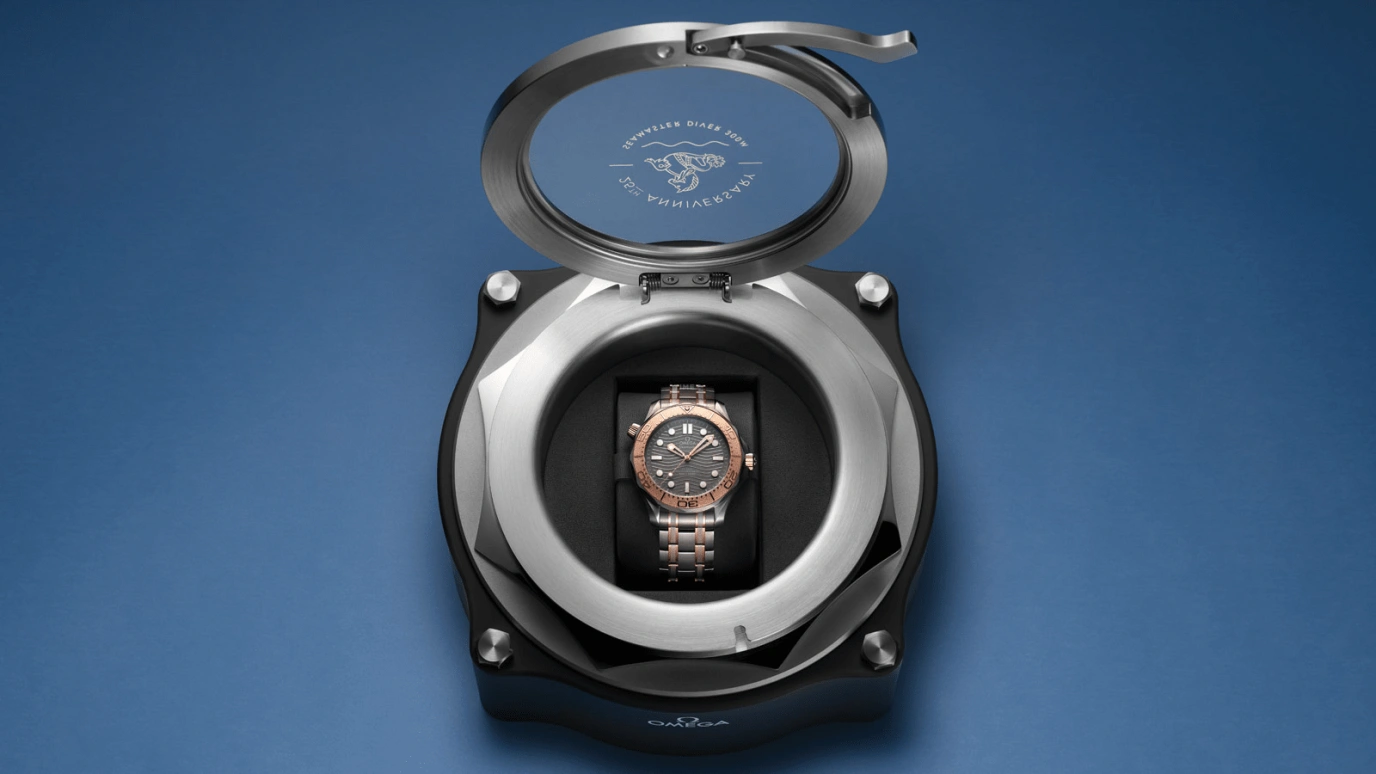 Omega,Seamaster Diver 300M 42mm,42mm,Titanium,Ceramic,Tantalum,Sedna Gold,Grey,Automatic,Day,Co-Axial Escapement,210,210.60.42.20.99.001