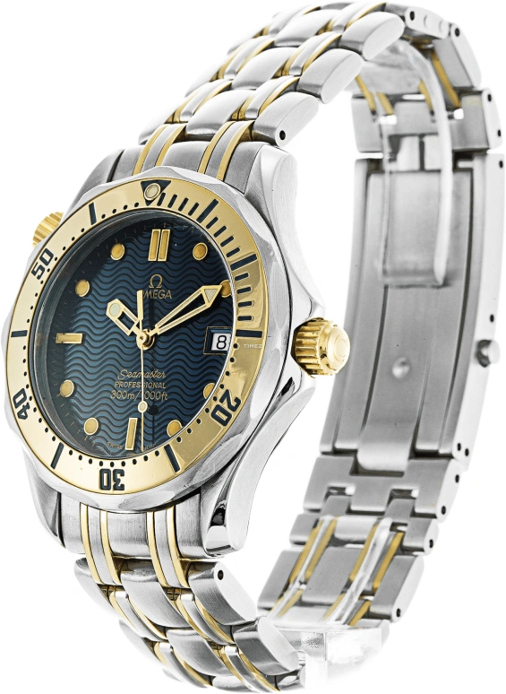 Omega,Seamaster Diver 300M 36.25mm,36.25mm,Yellow Gold,Stainless Steel,White,Quartz,Day,26280hours,2362,2362.80.00