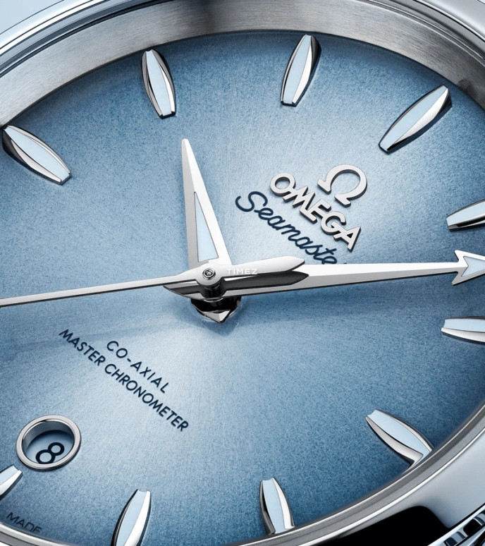 Omega,Aqua Terra 38mm,38mm,Stainless Steel,Blue,Automatic,Day,Anti-magnetic,220,220.10.38.20.03.004