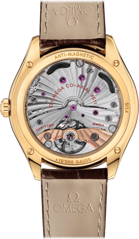 Omega,Trésor 40mm,40mm,Yellow Gold,Silver,Handwound,Date,Co-Axial Escapement,432,432.53.40.21.02.001