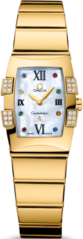 Omega,Constellation 25.30x19.30mm,25.30x19.30mm,Yellow Gold,Silver White,Quartz,30000hours,In-house Caliber,1184,1184.79.00