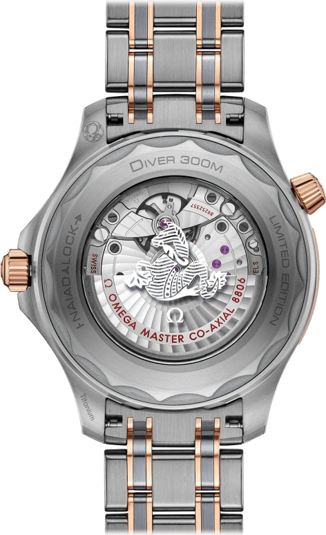 Omega,Seamaster Diver 300M 42mm,42mm,Titanium,Ceramic,Tantalum,Sedna Gold,Grey,Automatic,Day,Co-Axial Escapement,210,210.60.42.20.99.001