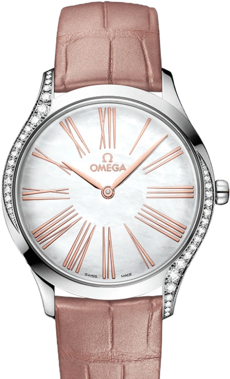 Omega,Trésor 36mm,36mm,Stainless Steel,White,Quartz,Day,Zodiac Indications,428,428.18.36.60.05.002