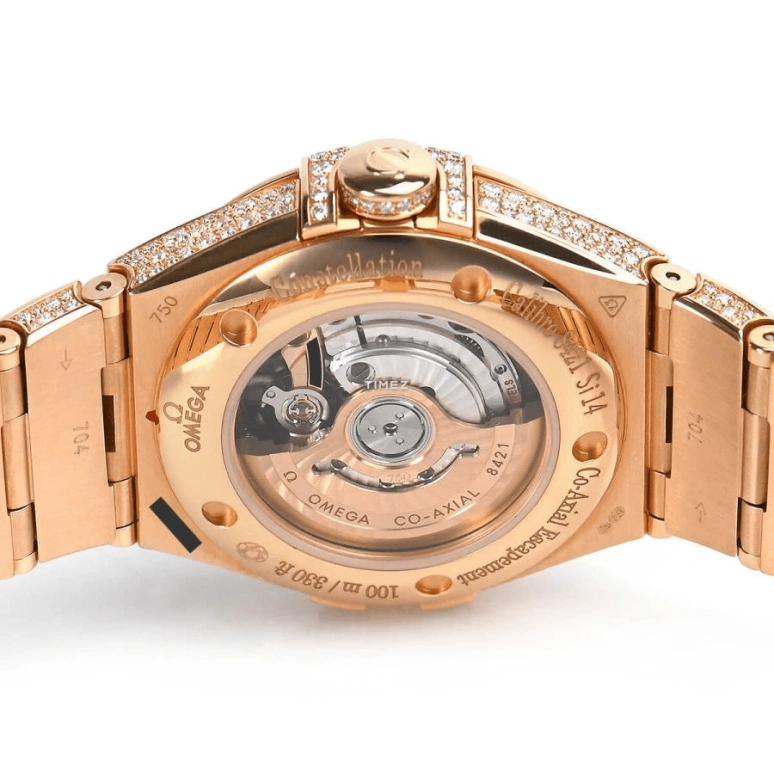 Omega,Constellation 31mm,31mm,Red Gold,White,Automatic,50hours,In-house Caliber,123,123.55.31.20.55.006