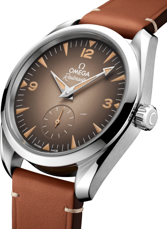 Omega,Railmaster 38mm,38mm,Stainless Steel,Brown,Automatic,Anti-magnetic,55hours,235,235.12.38.20.13.001