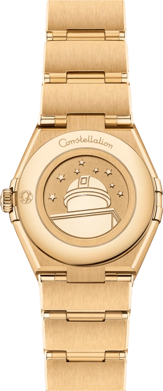Omega,Constellation 28mm,28mm,Yellow Gold,White,Quartz,In-house Caliber,Sapphire,131,131.55.28.60.55.002