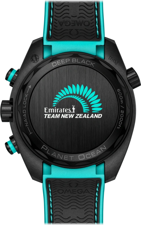 Omega,Seamaster Planet Ocean 45.50mm,45.50mm,Ceramic,Black,Turquoise,Automatic,Regatta Timer,Chronograph,Day,215,215.92.46.51.01.003