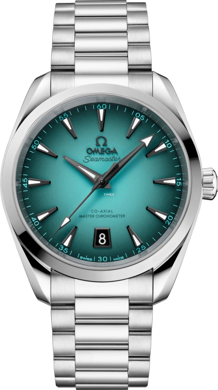 Omega,Aqua Terra 38mm,38mm,Stainless Steel,Stone Green,Green,Automatic,Day,Anti-magnetic,220,220.10.38.20.03.005