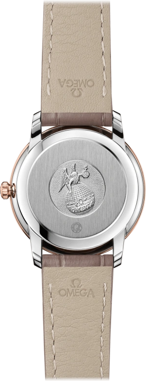 Omega,De Ville 27.40mm,27.40mm,Red Gold,Stainless Steel,Silver,Quartz,30000hours,In-house Caliber,424,424.23.27.60.52.001