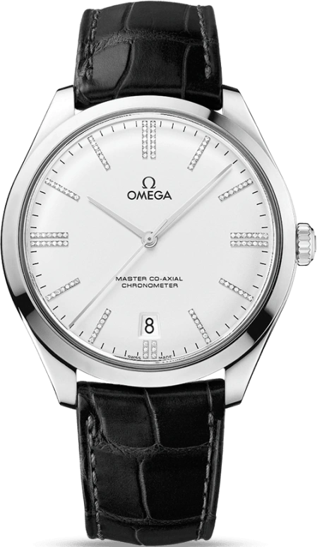 Omega,Trésor 40mm,40mm,White Gold,Silver,Handwound,Day,Co-Axial Escapement,Anti-magnetic,432,432.53.40.21.52.001