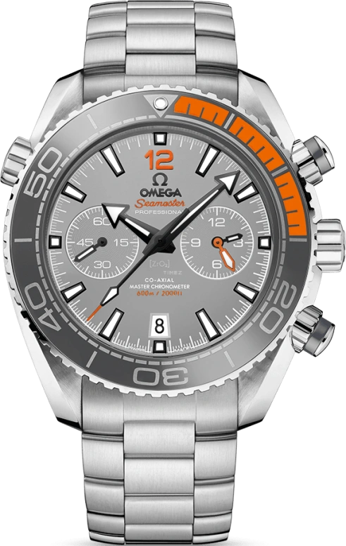 Omega,Seamaster Planet Ocean 45.50mm,45.50mm,Titanium,Grey,Automatic,Chronograph,Date,Co-Axial Escapement,Column Wheel,60hours,In-house Caliber,215,215.90.46.51.99.001