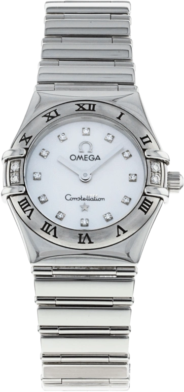 Omega,Constellation 22mm,22mm,White Gold,Silver,Quartz,30000hours,In-house Caliber,1163,1163.76.00