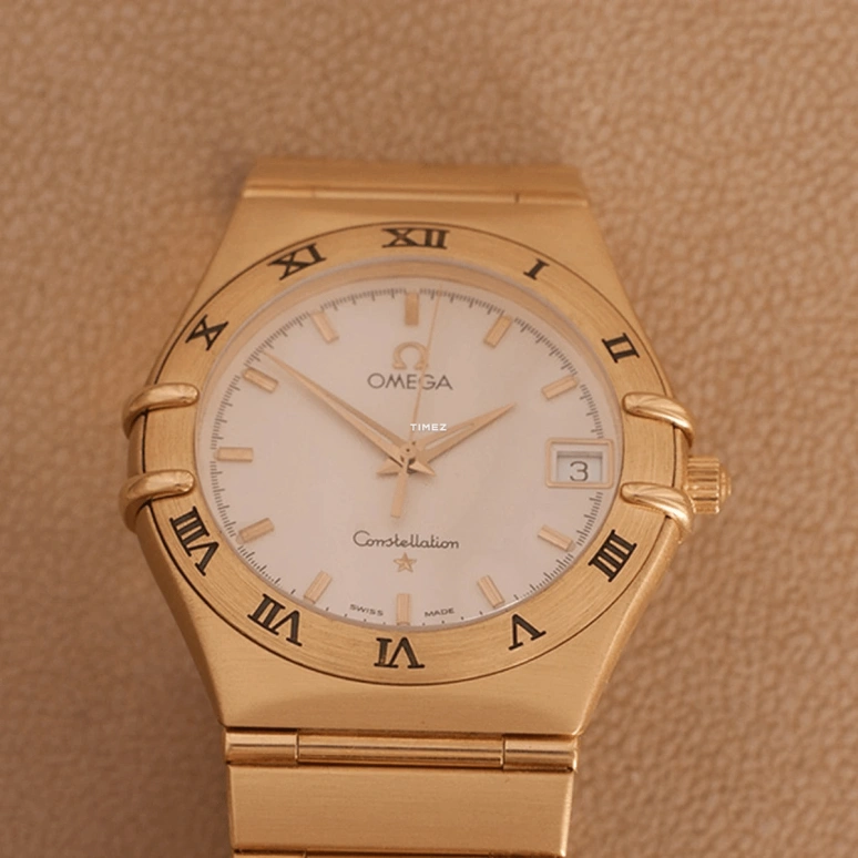 Omega,Constellation 36mm,36mm,Yellow Gold,White,Quartz,Day,30000hours,396,396.1201
