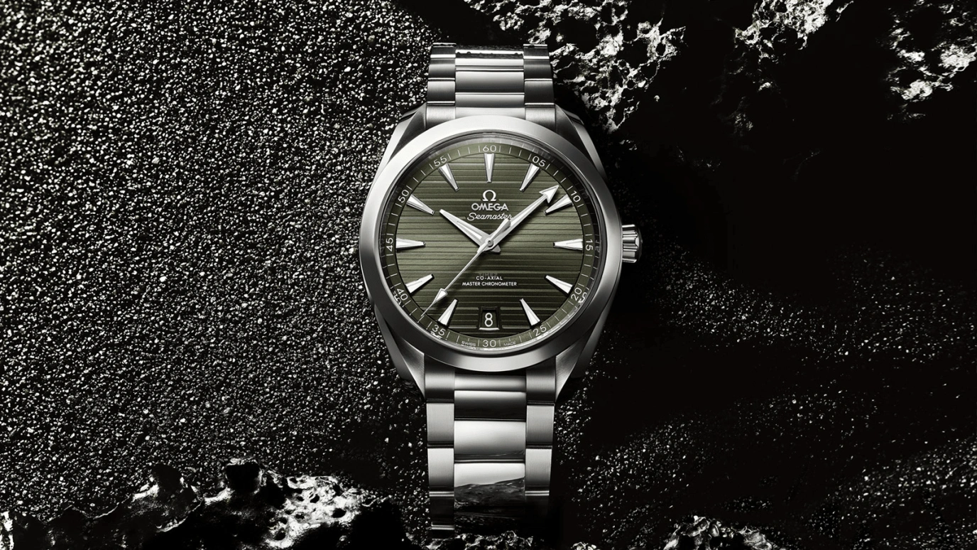 Omega,Aqua Terra 41mm,41mm,Stainless Steel,Green,Automatic,Date,Co-Axial Escapement,220,220.10.41.21.10.001