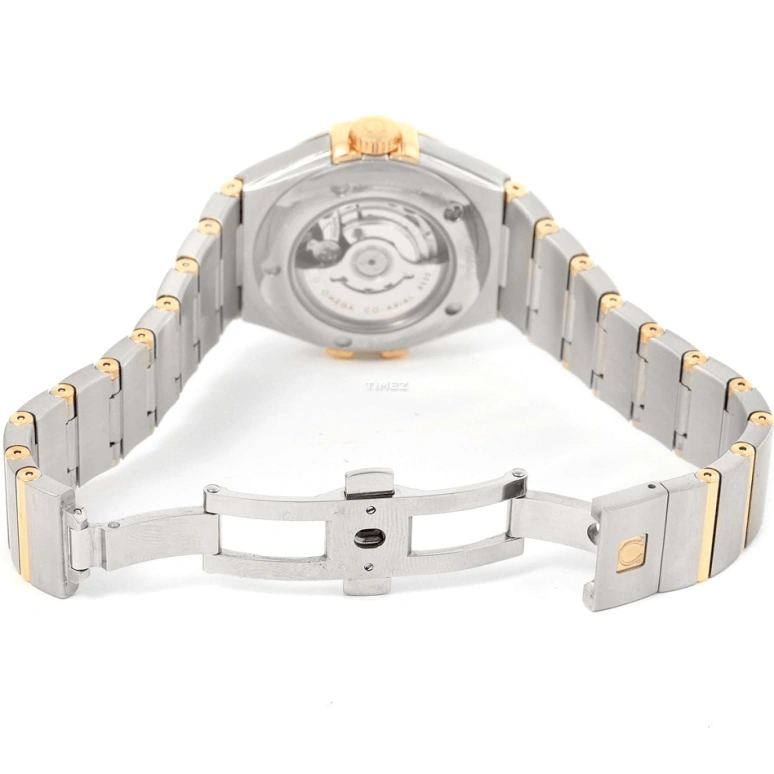Omega,Constellation 31mm,31mm,Yellow Gold,Stainless Steel,Champagne,Automatic,Day,50hours,123,123.25.31.20.58.001