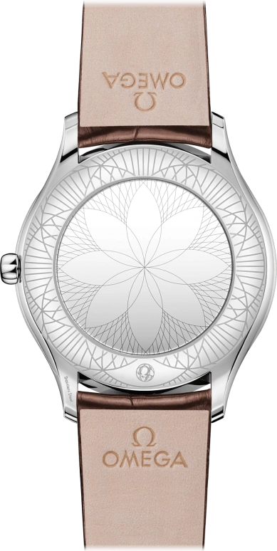 Omega,Trésor 36mm,36mm,Stainless Steel,Brown,Quartz,Day,Zodiac Indications,428,428.18.36.60.13.001