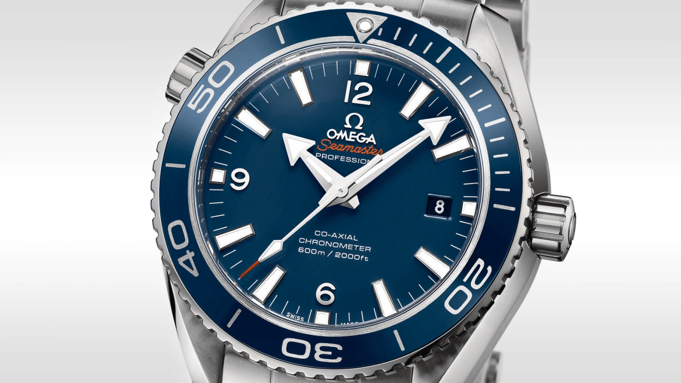 Omega,Seamaster Planet Ocean 45.50mm,45.50mm,Titanium,Blue,Automatic,Date,Co-Axial Escapement,232,232.90.46.21.03.001