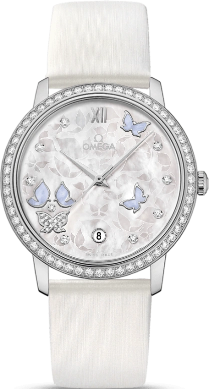 Omega,De Ville 36.80mm,36.80mm,White Gold,White,Automatic,Date,Co-Axial Escapement,424,424.57.37.20.55.002