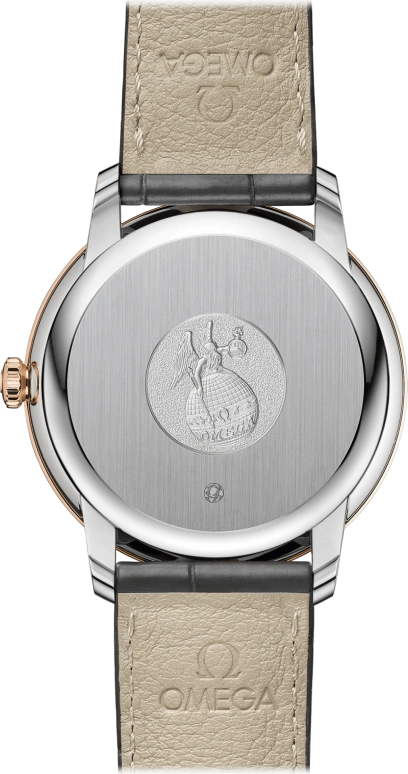 Omega,De Ville 39.50mm,39.50mm,Red Gold,Stainless Steel,Pink,Automatic,Date,Co-Axial Escapement,424,424.23.40.20.09.001