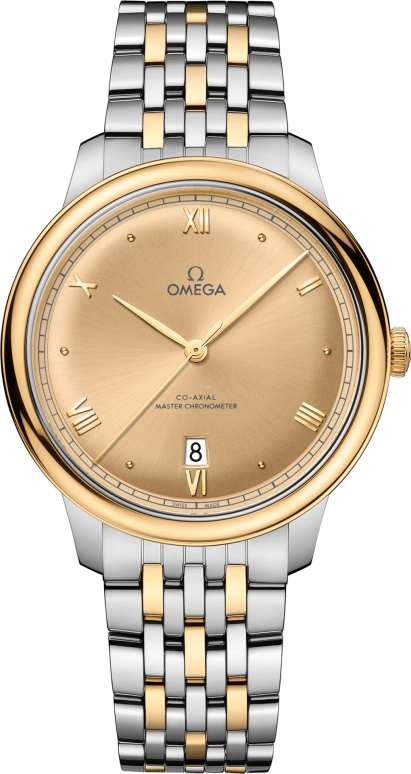 Omega,De Ville 40mm,40mm,Stainless Steel,Yellow,Gold,Automatic,55hours,In-house Caliber,434,434.20.40.20.08.001