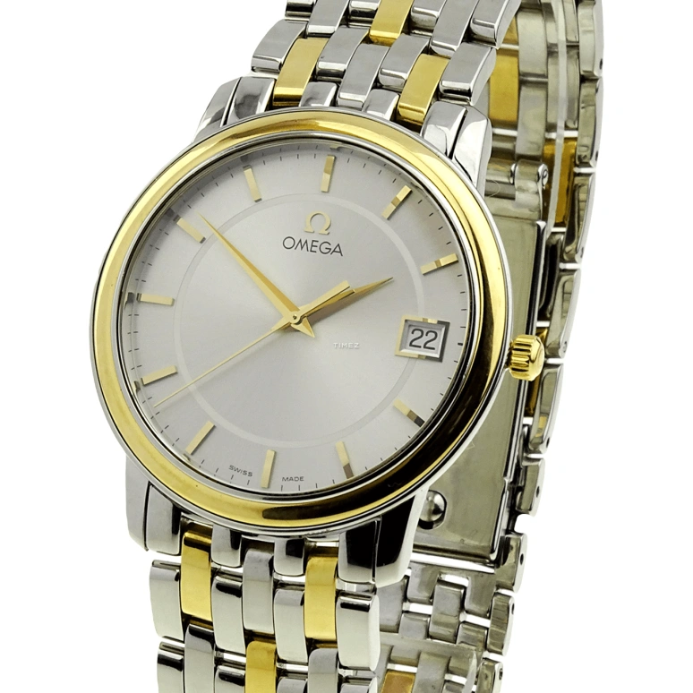 Omega,De Ville 34.40mm,34.40mm,Stainless Steel,Silver,Grey,Quartz,Day,Sapphire,Crystal Glass,4310,4310.31.00
