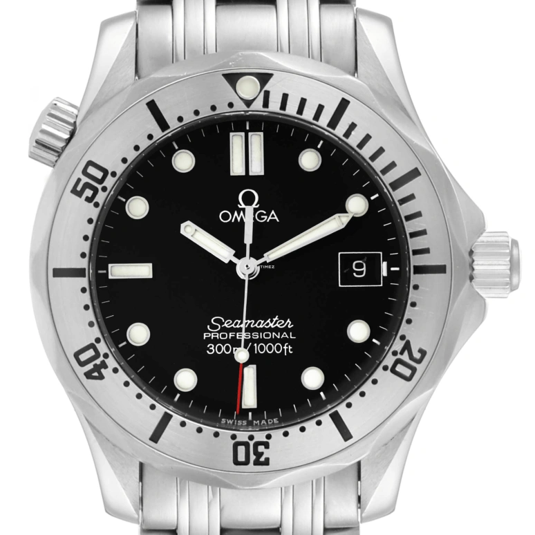Omega,Seamaster Diver 300M 36.25mm,36.25mm,Stainless Steel,Black,Quartz,Day,26280hours,2260,2260.50.00