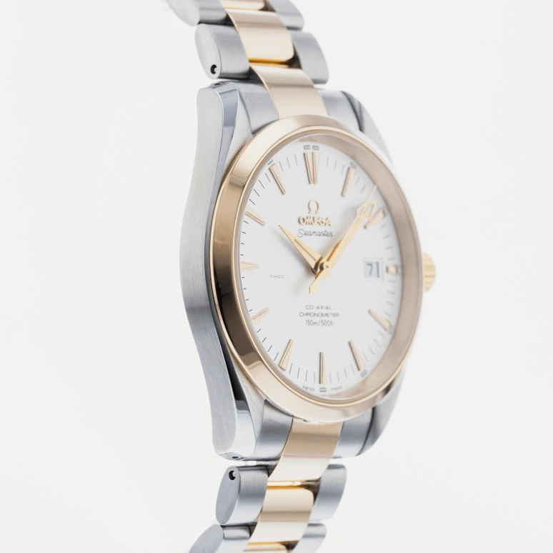 Omega,Seamaster 39.20mm,39.20mm,Stainless Steel,Rose Gold,White,Automatic,Day,48hours,2303,2303.30.00