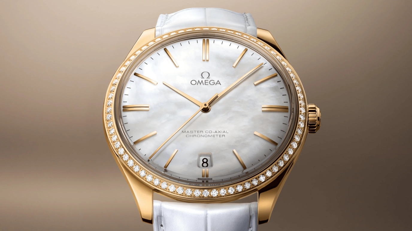 Omega,Trésor 40mm,40mm,Yellow Gold,White,Handwound,Date,Co-Axial Escapement,432,432.58.40.21.05.002
