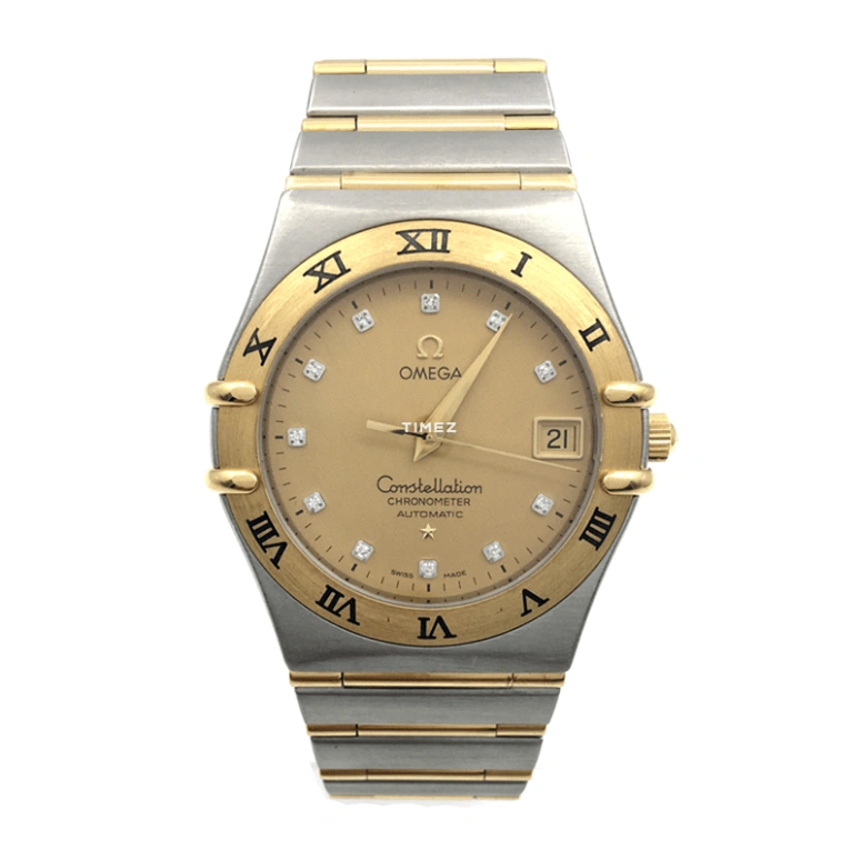 Omega,Constellation 35.50mm,35.50mm,Stainless Steel,Gold,Automatic,Day,44hours,1202,1202.15.00