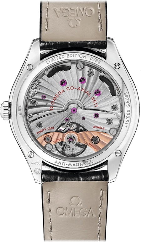 Omega,Trésor 40mm,40mm,White Gold,Silver,Handwound,Day,Co-Axial Escapement,Anti-magnetic,432,432.53.40.21.52.001