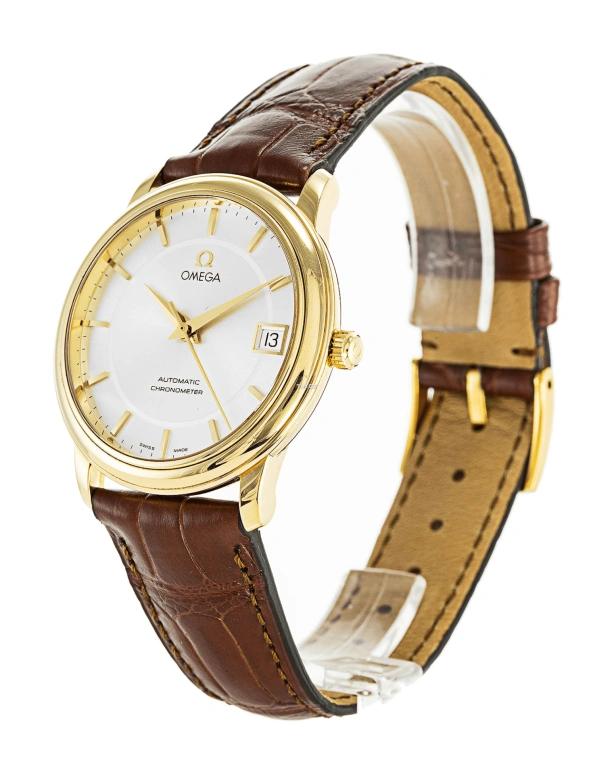 Omega,De Ville 34.70mm,34.70mm,Yellow Gold,White,Automatic,Day,In-house Caliber,4600,4600.31.02