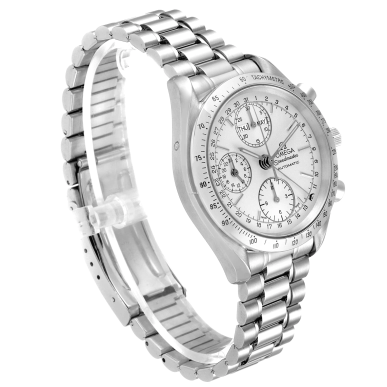Omega,Speedmaster (Non-Moonwatch) 38mm,38mm,Stainless Steel,Silver,Automatic,Chronograph,Month,Date,Day,42hours,In-house Caliber,3521,3521.30.00