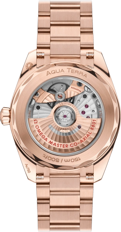 Omega,Seamaster 38mm,38mm,Sedna Gold,Light,Coffee,Yellow Tan,Automatic,Day,Anti-magnetic,220,220.55.38.20.09.001