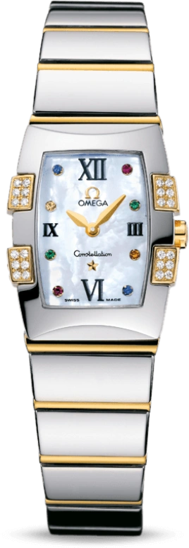 Omega,Constellation 25x19.30mm,25x19.30mm,Yellow Gold,Stainless Steel,White,Quartz,30000hours,In-house Caliber,1284,1284.79.00