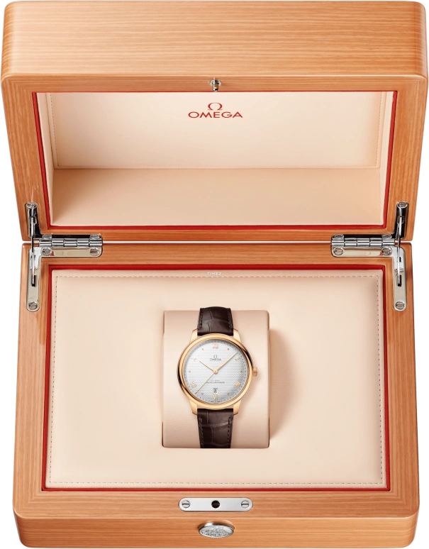 Omega,De Ville 40mm,40mm,Yellow Gold,Silver,Automatic,Day,55hours,434,434.53.40.20.02.002
