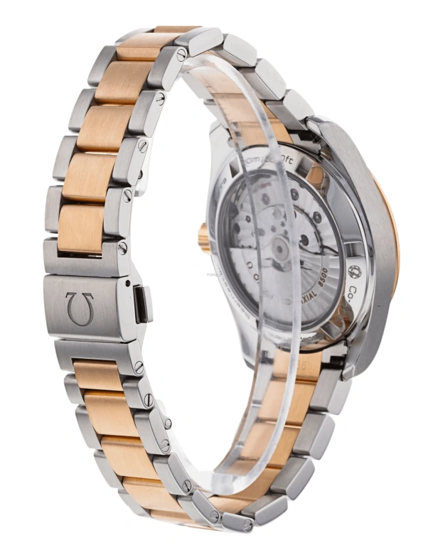 Omega,Aqua Terra 38.50mm,38.50mm,Red Gold,Stainless Steel,Grey,Automatic,Day,60hours,231,231.20.39.21.06.001