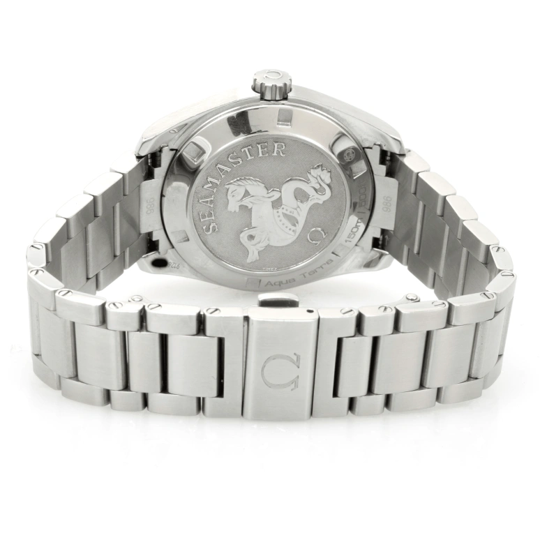Omega,Aqua Terra 38.50mm,38.50mm,Stainless Steel,Silver,Quartz,Day,26280hours,231,231.10.39.61.02.001