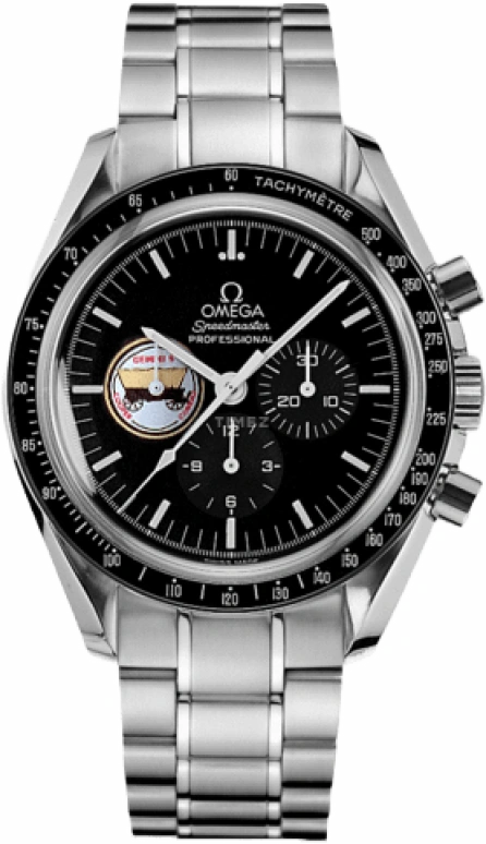 Omega,Speedmaster 42mm,42mm,Stainless Steel,Black,Handwound,Chronograph,Moonphase,Day,3597,3597.03.00