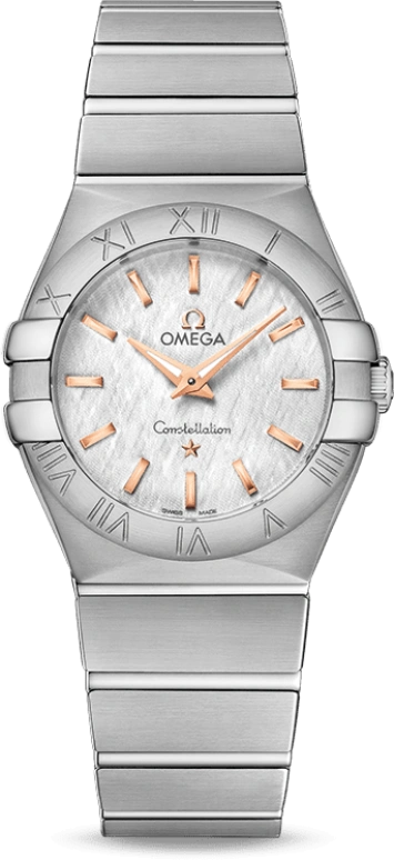 Omega,Constellation 27mm,27mm,Stainless Steel,Silver,Quartz,30000hours,In-house Caliber,123,123.10.27.60.02.004