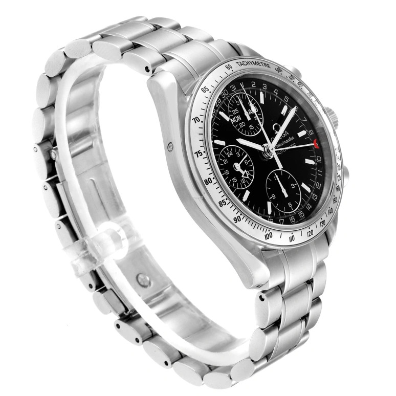 Omega,Speedmaster 39mm,39mm,Stainless Steel,Black,Automatic,Chronograph,Month,Date,Day,42hours,In-house Caliber,3523,3523.50
