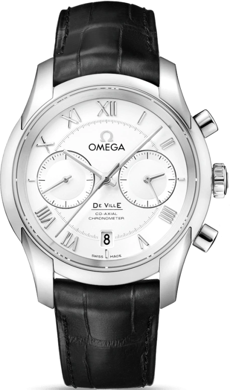 Omega,De Ville 42mm,42mm,Stainless Steel,Silver,Automatic,Chronograph,Date,Co-Axial Escapement,Column Wheel,60hours,In-house Caliber,431,431.13.42.51.02.001