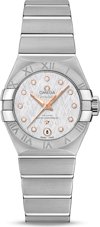 Omega,Constellation 27mm,27mm,Stainless Steel,Silver,Automatic,Date,Co-Axial Escapement,127,127.10.27.20.52.001