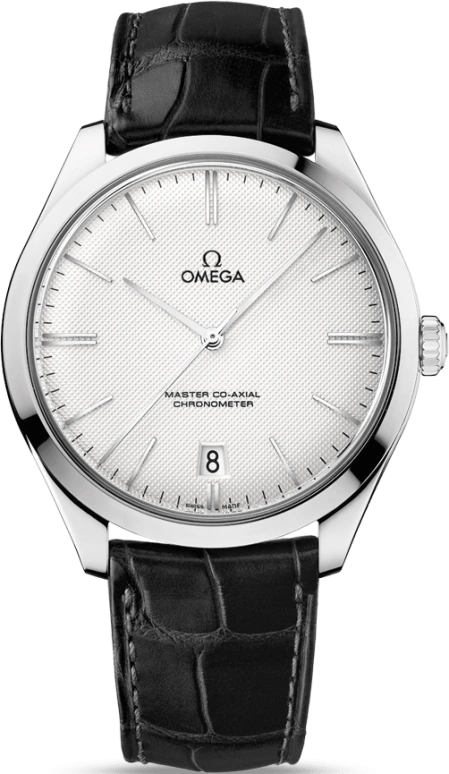 Omega,Trésor 40mm,40mm,White Gold,Silver,Handwound,Date,Co-Axial Escapement,432,432.53.40.21.02.004